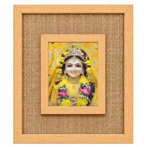 Divine Radha Laminated Jute Wall Photo Frame, 14 X 16 Inch (F173886)