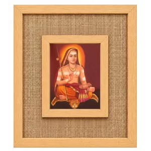 Adi Shankaracharya Laminated Jute Wall Photo Frame, 14 X 16 Inch (F173887) Adi Shankaracharya Laminated Jute Wall Photo Frame, 14 X 16 Inch (F173887)
