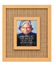 A. P. J. Abdul Kalam Laminated Jute Wall Photo Frame, 14 X 16 Inch (F173905) A. P. J. Abdul Kalam Laminated Jute Wall Photo Frame, 14 X 16 Inch (F173905)