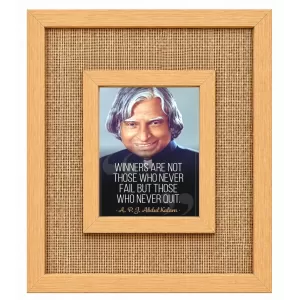 A. P. J. Abdul Kalam Laminated Jute Wall Photo Frame, 14 X 16 Inch (F173905) A. P. J. Abdul Kalam Laminated Jute Wall Photo Frame, 14 X 16 Inch (F173905)