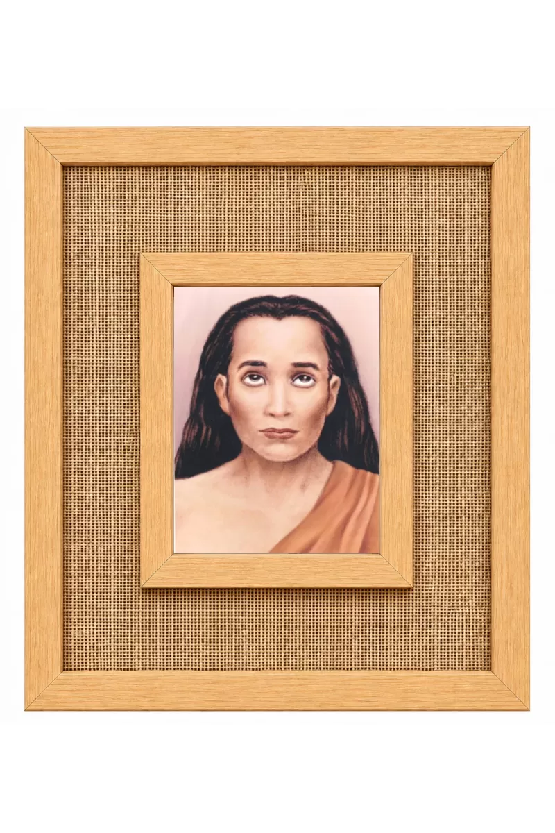 Mah Laminated Jute Wall Photo Frame, 14 X 16 Inch (F173917)