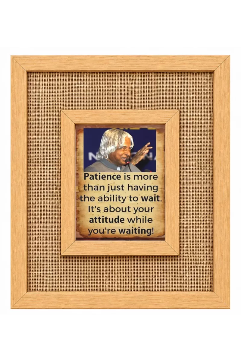 A. P. J. Abdul Kalam Laminated Jute Wall Photo Frame, 14 X 16 Inch (F173918)