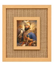 Guru Gobind Laminated Jute Wall Photo Frame, 14 X 16 Inch (F173919)