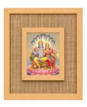 Lakshmi Narayan Laminated Jute Wall Photo Frame, 14 X 16 Inch (F173921)