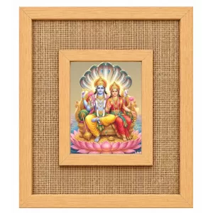 Lakshmi Narayan Laminated Jute Wall Photo Frame, 14 X 16 Inch (F173921)