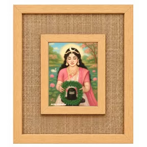 Shiv Linga Laminated Jute Wall Photo Frame, 14 X 16 Inch (F173924) Shiv Linga Laminated Jute Wall Photo Frame, 14 X 16 Inch (F173924)