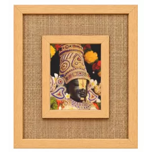 Lord Tirupati Laminated Jute Wall Photo Frame, 14 X 16 Inch (F173937)