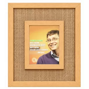 Bill Gates Laminated Jute Wall Photo Frame, 14 X 16 Inch (F173940) Bill Gates Laminated Jute Wall Photo Frame, 14 X 16 Inch (F173940)