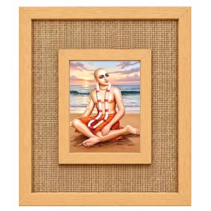 Pravi Shree Chaitannya Laminated Jute Wall Photo Frame, 14 X 16 Inch (F173955) Pravi Shree Chaitannya Laminated Jute Wall Photo Frame, 14 X 16 Inch (F173955)