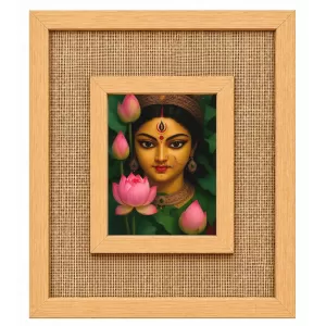 Maa Durga Laminated Jute Wall Photo Frame, 14 X 16 Inch (F173957) Maa Durga Laminated Jute Wall Photo Frame, 14 X 16 Inch (F173957)