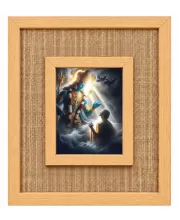 Shree Krishna Laminated Jute Wall Photo Frame, 14 X 16 Inch (F173966)