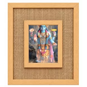 Lord Vishnu Laminated Jute Wall Photo Frame, 14 X 16 Inch (F173970) Lord Vishnu Laminated Jute Wall Photo Frame, 14 X 16 Inch (F173970)