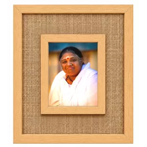 Mata Amritanandamayi Laminated Jute Wall Photo Frame, 14 X 16 Inch (F173977) Mata Amritanandamayi Laminated Jute Wall Photo Frame, 14 X 16 Inch (F173977)