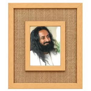 Sri Sri Ravi Shankar Laminated Jute Wall Photo Frame, 14 X 16 Inch (F173982)