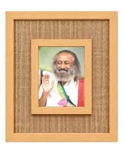 Sri Sri Ravi Sh Laminated Jute Wall Photo Frame, 14 X 16 Inch (F173983)