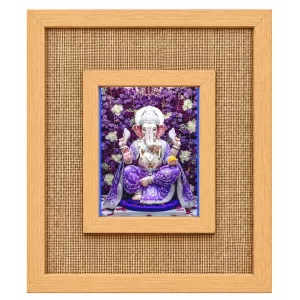Lord Ganesha Laminated Jute Wall Photo Frame, 14 X 16 Inch (F173986) Lord Ganesha Laminated Jute Wall Photo Frame, 14 X 16 Inch (F173986)