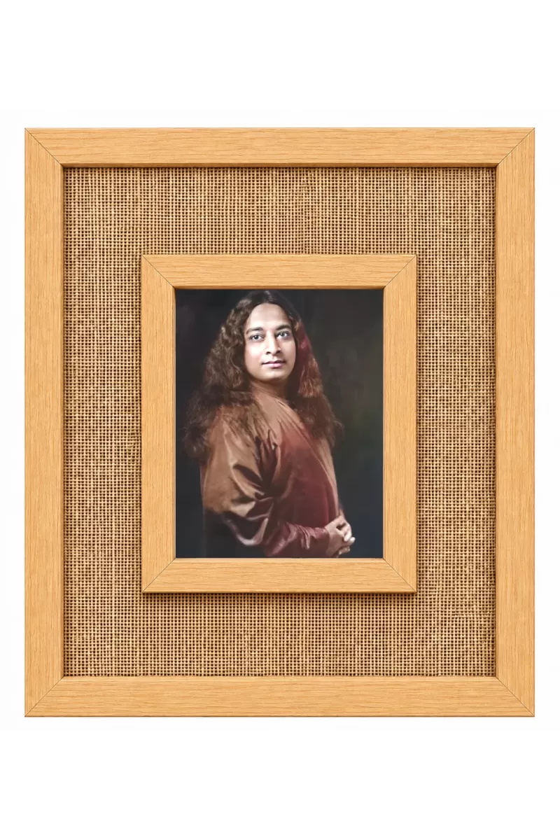 Paramahansa Yogananda Laminated Jute Wall Photo Frame, 14 X 16 Inch (F174002)