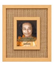 Paramahansa Yogananda Laminated Jute Wall Photo Frame, 14 X 16 Inch (F174004)