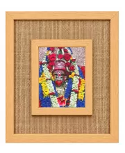 Maa Tara Laminated Jute Wall Photo Frame, 14 X 16 Inch (F174010)