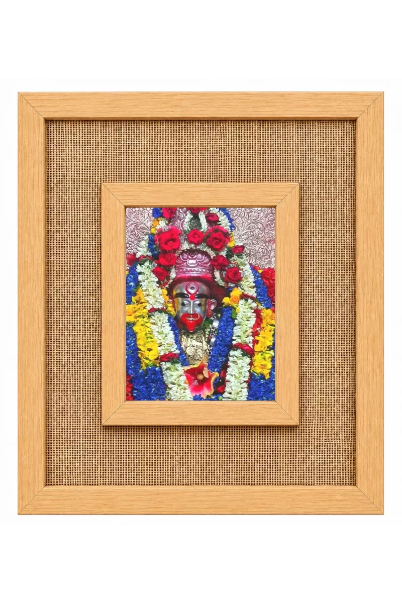 Maa Tara Laminated Jute Wall Photo Frame, 14 X 16 Inch (F174010)