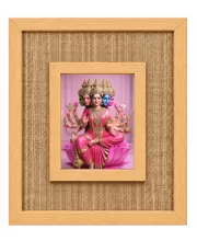 Gayatri Mata Laminated Jute Wall Photo Frame, 14 X 16 Inch (F174011)