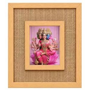 Gayatri Mata Laminated Jute Wall Photo Frame, 14 X 16 Inch (F174011) Gayatri Mata Laminated Jute Wall Photo Frame, 14 X 16 Inch (F174011)