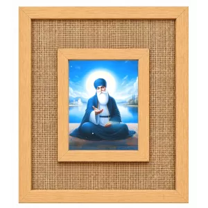 Guru Nanak Dev Ji Laminated Jute Wall Photo Frame, 14 X 16 Inch (F174024) Guru Nanak Dev Ji Laminated Jute Wall Photo Frame, 14 X 16 Inch (F174024)