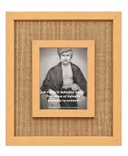 Swami Dayanand Saraswati Laminated Jute Wall Photo Frame, 14 X 16 Inch (F174029)