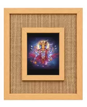 Lord Bramha Laminated Jute Wall Photo Frame, 14 X 16 Inch (F174030)