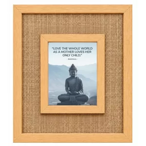 Buddha Laminated Jute Wall Photo Frame, 14 X 16 Inch (F174041) Buddha Laminated Jute Wall Photo Frame, 14 X 16 Inch (F174041)