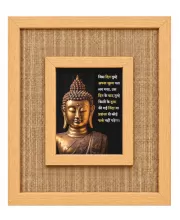 Buddha Laminated Jute Wall Photo Frame, 14 X 16 Inch (F174044)