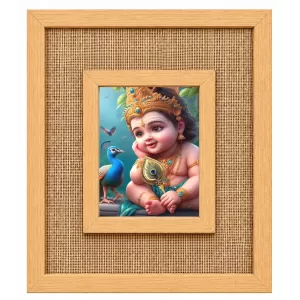 Lord Krishna Laminated Jute Wall Photo Frame, 14 X 16 Inch (F174046) Lord Krishna Laminated Jute Wall Photo Frame, 14 X 16 Inch (F174046)
