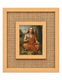 Adi Shankaracharya Laminated Jute Wall Photo Frame, 14 X 16 Inch (F174050)