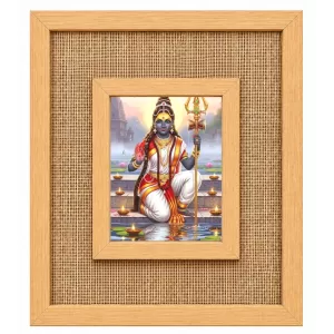 Durga Maa Laminated Jute Wall Photo Frame, 14 X 16 Inch (F174058) Durga Maa Laminated Jute Wall Photo Frame, 14 X 16 Inch (F174058)