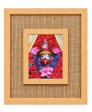 Kali Maa Laminated Jute Wall Photo Frame, 14 X 16 Inch (F174064)