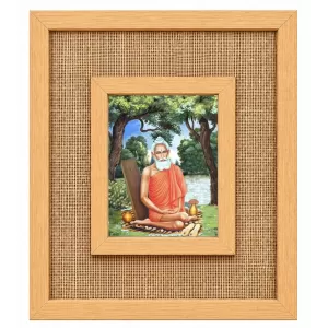 Baba Loknath Laminated Jute Wall Photo Frame, 14 X 16 Inch (F174065) Baba Loknath Laminated Jute Wall Photo Frame, 14 X 16 Inch (F174065)