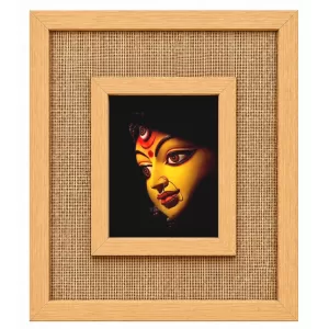 Durga Maa Laminated Jute Wall Photo Frame, 14 X 16 Inch (F174069) Durga Maa Laminated Jute Wall Photo Frame, 14 X 16 Inch (F174069)