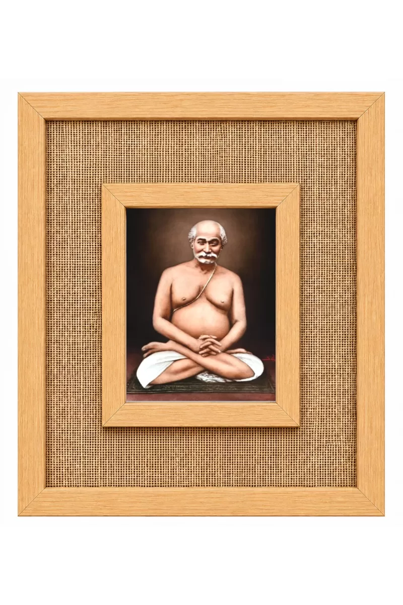 Lahiri Mahasaya Laminated Jute Wall Photo Frame, 14 X 16 Inch (F174073)