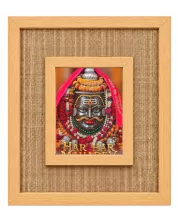 Lord Shiva Laminated Jute Wall Photo Frame, 14 X 16 Inch (F174078)