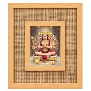 Panchmukhi Hanuman Laminated Jute Wall Photo Frame, 14 X 16 Inch (F174085) Panchmukhi Hanuman Laminated Jute Wall Photo Frame, 14 X 16 Inch (F174085)