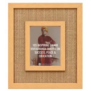 Swami Vivekananda Laminated Jute Wall Photo Frame, 14 X 16 Inch (F174100) Swami Vivekananda Laminated Jute Wall Photo Frame, 14 X 16 Inch (F174100)