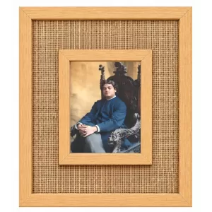 Swami Vivekananda Laminated Jute Wall Photo Frame, 14 X 16 Inch (F174101) Swami Vivekananda Laminated Jute Wall Photo Frame, 14 X 16 Inch (F174101)