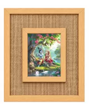 Radha Krishna Laminated Jute Wall Photo Frame, 14 X 16 Inch (F174110)