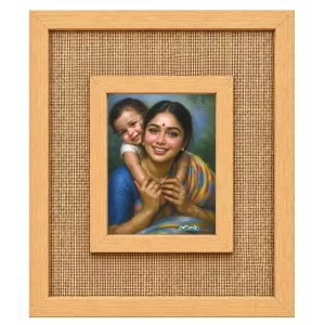 Mother And Child Laminated Jute Wall Photo Frame, 14 X 16 Inch (F174113) Mother And Child Laminated Jute Wall Photo Frame, 14 X 16 Inch (F174113)
