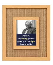 A. P. J. Abdul Kalam Laminated Jute Wall Photo Frame, 14 X 16 Inch (F174125) A. P. J. Abdul Kalam Laminated Jute Wall Photo Frame, 14 X 16 Inch (F174125)