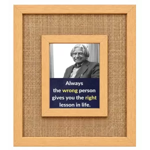 A. P. J. Abdul Kalam Laminated Jute Wall Photo Frame, 14 X 16 Inch (F174125) A. P. J. Abdul Kalam Laminated Jute Wall Photo Frame, 14 X 16 Inch (F174125)
