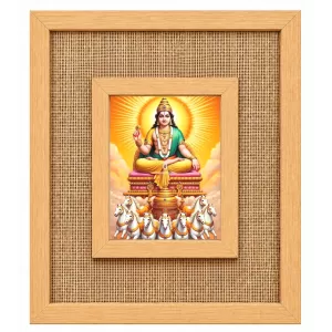 Surya Dev Laminated Jute Wall Photo Frame, 14 X 16 Inch (F174126)