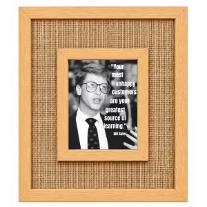 Bill Gates Laminated Jute Wall Photo Frame, 14 X 16 Inch (F174129) Bill Gates Laminated Jute Wall Photo Frame, 14 X 16 Inch (F174129)