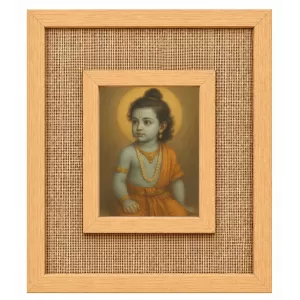 Lord Krishna Laminated Jute Wall Photo Frame, 14 X 16 Inch (F174132) Lord Krishna Laminated Jute Wall Photo Frame, 14 X 16 Inch (F174132)