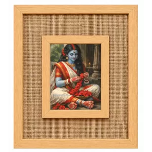 Maa Durga Laminated Jute Wall Photo Frame, 14 X 16 Inch (F174135) Maa Durga Laminated Jute Wall Photo Frame, 14 X 16 Inch (F174135)